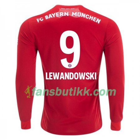 Fotballdrakt FC Bayern München Robert Lewandowski 9 Hjemmetrøye 2019-2020 Langermet